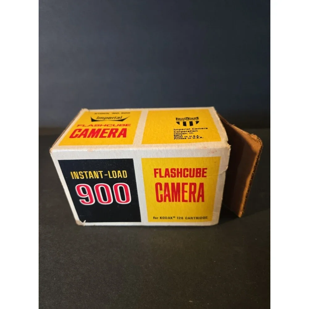 Vintage Imperial Instant Load 900 126 Camera Original Box w/ Sealed Expired Film